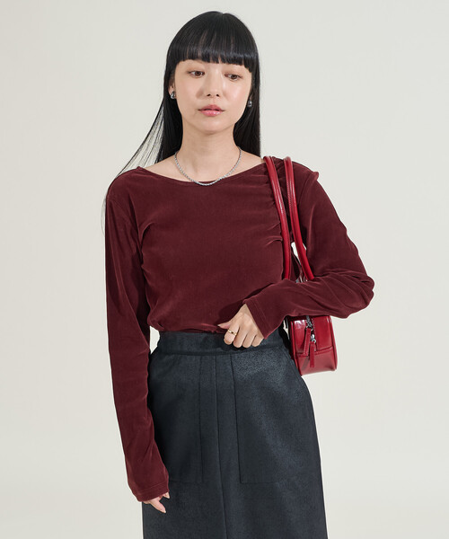 セール】ベロア バックオープンロンT（Tシャツ/カットソー）｜FREAK'S