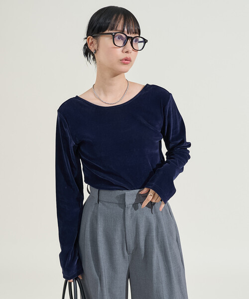 セール】ベロア バックオープンロンT（Tシャツ/カットソー）｜FREAK'S