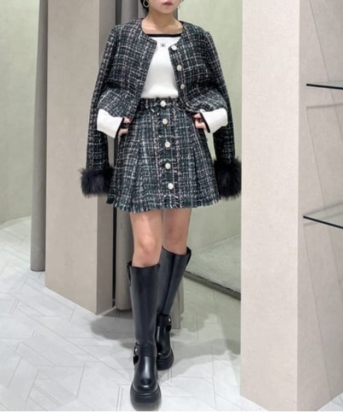 セール】Rロゴバックリボンオフショルニットトップス 秋服 冬服