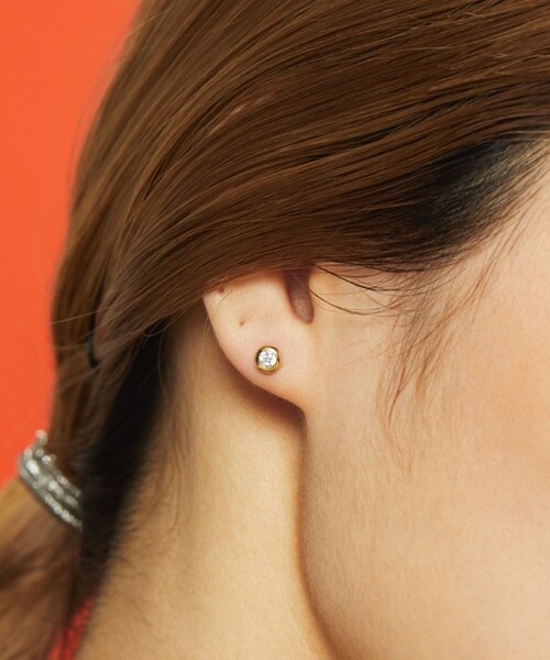 BAQLESS(バックレス)の「<BAQLESS>Honesty Aura ピアス(ピアス(両耳用)・レディース・ゴールド・FREE)」の2枚目の写真
