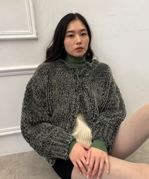 FUULLY STUDIO(フーリィーステューディオ)のファーニットショートコート(その他アウター)