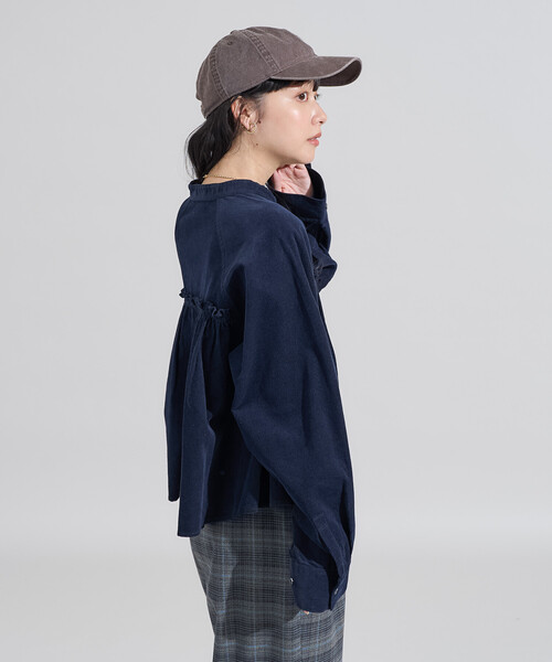 FREAK'S STORE(フリークスストア)の「<セットアップ対応> コーデュロイ ギャザーシャツ(シャツ/ブラウス・レディース・ナチュラル/ネイビー/ワインレッド・フリ-)」の20枚目の写真
