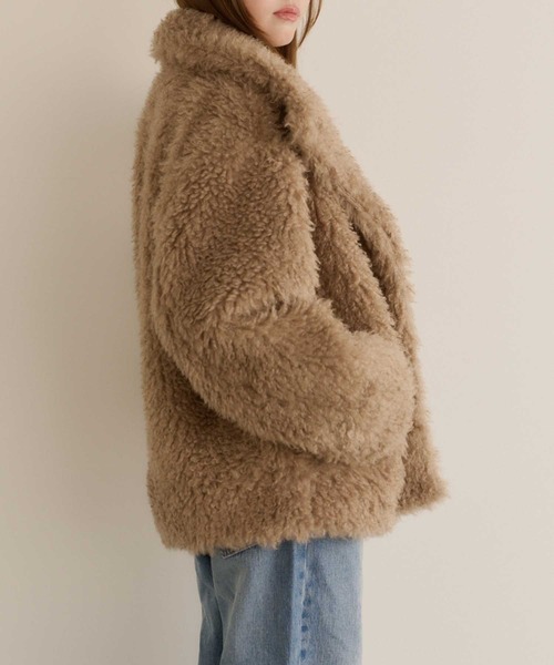 Lepus Fae（レプスフェイ）の「プードルボアブルゾン（ブルゾン・レディース・ピンク/モカ/アイボリー・1/0）」の20枚目の写真