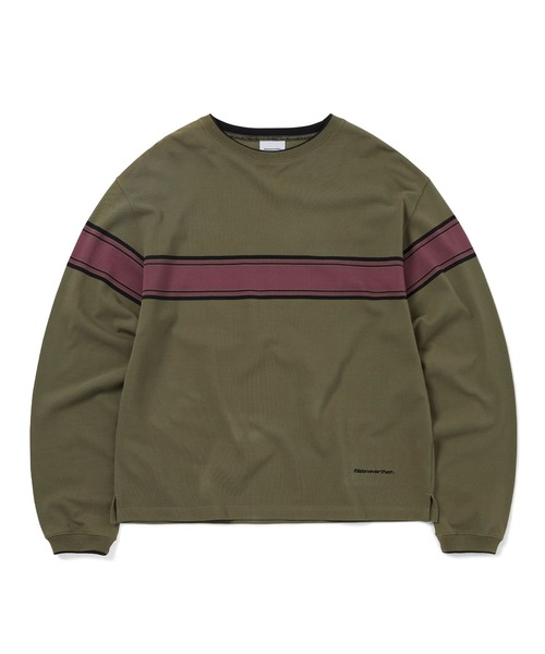 thisisneverthat(ディスイズネバーザット)の「PK Line L/S Tee(Tシャツ/カットソー・メンズ・オリーブ/ネイビー・L/M/S/XL)」の1枚目の写真