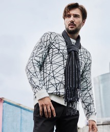 HIDEAWAYS NICOLE | 【WEB限定】アラカルトシャギージャカードプルオーバーニット(ニット/セーター)