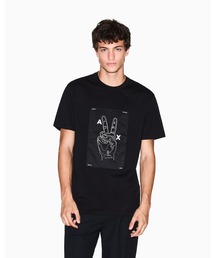 【A|X アルマーニ エクスチェンジ】ピースデザイン 半袖クルーネックTシャツ/REGULAR