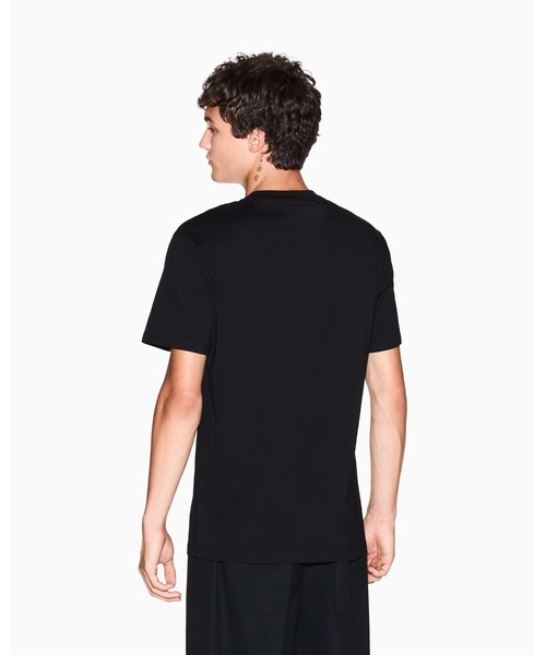 ARMANI EXCHANGE(アルマーニエクスチェンジ)の「【A|X アルマーニ エクスチェンジ】ピースデザイン 半袖クルーネックTシャツ/REGULAR(Tシャツ/カットソー・メンズ・ホワイト/ブラック・MEDIUM/SMALL/X-LARGE/X-SMALL/XX-LARGE/LARGE)」の3枚目の写真