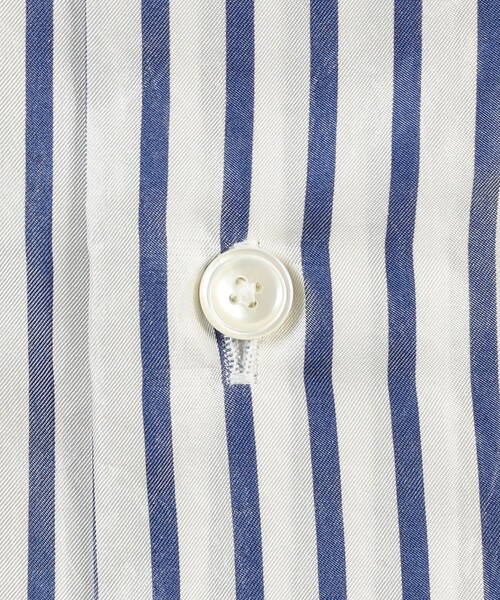 HAVERSACK（ハバーザック）の「HAVERSACK ATTIRE シルク バンドカラーロングシャツ（シャツ/ブラウス・メンズ・ブルー/ブルー系その他・L/M）」の10枚目の写真