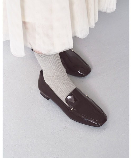 ゴールドチップ 2cmヒール ローファー（ローファー）｜Emma Francis