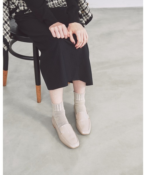 ゴールドチップ 2cmヒール ローファー（ローファー）｜Emma Francis