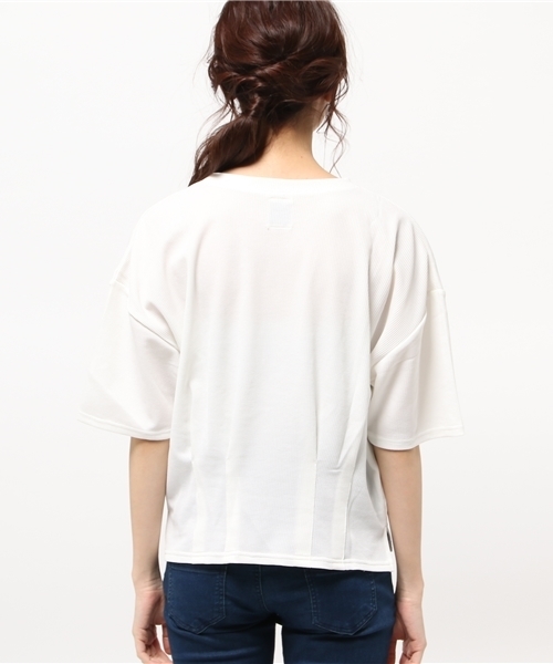 OUTLET（アウトレット）の「【Discoat Petit】タック入リショートP/O（Tシャツ/カットソー・レディース・ホワイト・MEDIUM/LARGE）」の7枚目の写真