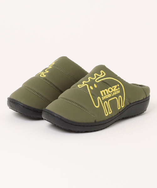 moz（モズ）の「【MOZ】モズ ダウン調クロッグサンダル 402503（サンダル・レディース・ネイビー/マスタード/ブラック/カーキ・M/L/LL/S）」の2枚目の写真