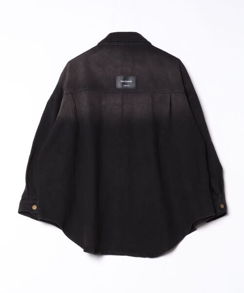 FREE STYLISTS(フリー スタイリスト)の「デニムビッグシャツ(シャツ/ブラウス・レディース・ブラック/ブルー・M/L/XL)」の3枚目の写真