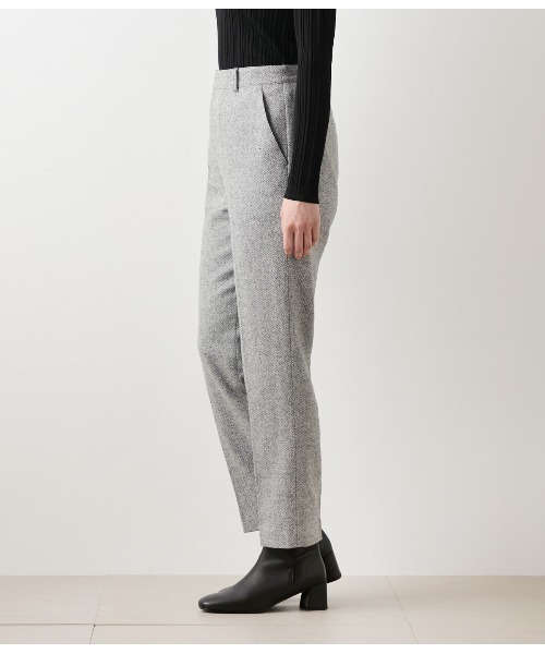 NEWYORKER（ニューヨーカー）の「ブロークンヘリンボーンツィード テーパードパンツ（その他パンツ・レディース・ライトグレー/ブラウン・9号/11号）」の7枚目の写真