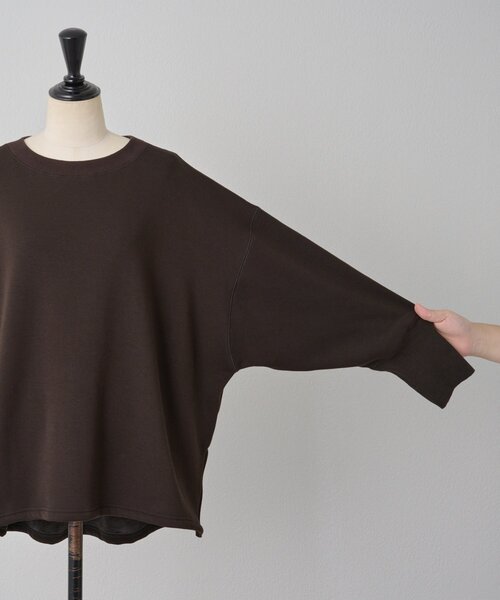 BEARDSLEY（ビアズリー）の「刺繍入り裏ボアトレーナー（Tシャツ/カットソー・レディース・ブラウン/ネイビー・FREE）」の21枚目の写真