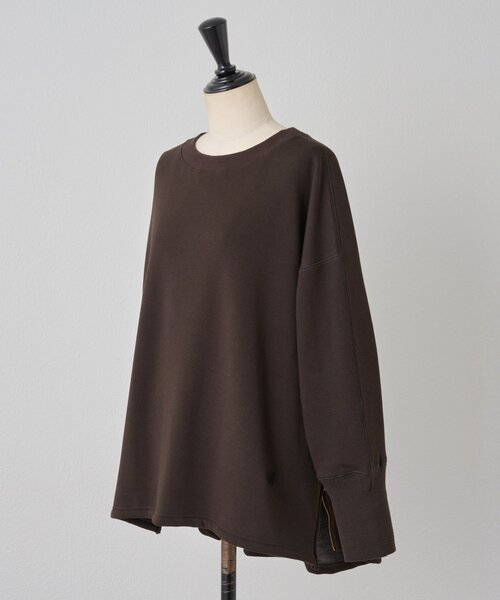 BEARDSLEY（ビアズリー）の「刺繍入り裏ボアトレーナー（Tシャツ/カットソー・レディース・ブラウン/ネイビー・FREE）」の20枚目の写真