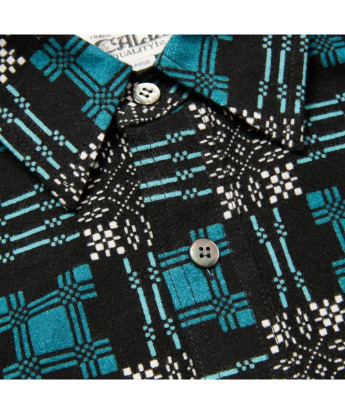 CALEE（キャリー）の「PRINT NEL L/S SH（シャツ/ブラウス・メンズ・レッド/ブルー・X-LARGE/MEDIUM/LARGE）」の6枚目の写真