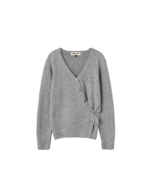 GENERAL IDEA(ジェネラルアイデア)の「【GENERAL IDEA】アンバランスルーズカーディガン / UNBALANCE LOOSE FIT CARDIGAN(カーディガン/ボレロ・レディース・グレー/ブラウン・L/M/S)」の12枚目の写真