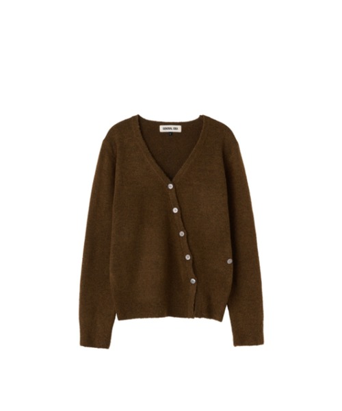 GENERAL IDEA(ジェネラルアイデア)の「【GENERAL IDEA】アンバランスルーズカーディガン / UNBALANCE LOOSE FIT CARDIGAN(カーディガン/ボレロ・レディース・グレー/ブラウン・L/M/S)」の19枚目の写真