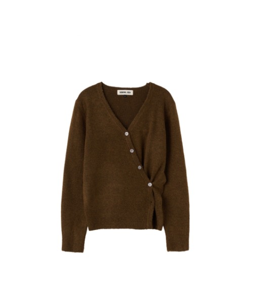 GENERAL IDEA(ジェネラルアイデア)の「【GENERAL IDEA】アンバランスルーズカーディガン / UNBALANCE LOOSE FIT CARDIGAN(カーディガン/ボレロ・レディース・グレー/ブラウン・L/M/S)」の20枚目の写真