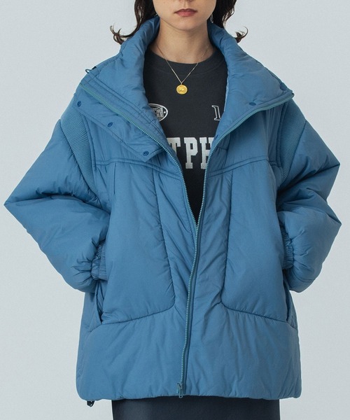 セール】STAND COLLAR PADDED JACKET（その他アウター）｜ROSE BUD