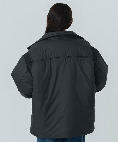 ROSE BUD(ローズバッド)の「STAND COLLAR PADDED JACKET(その他アウター・レディース・ブラック/ベージュ/ブルー・S/M)」の6枚目の写真