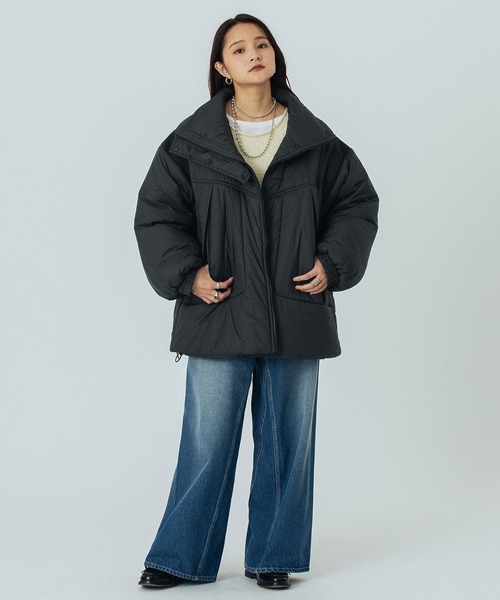 ROSE BUD(ローズバッド)の「STAND COLLAR PADDED JACKET(その他アウター・レディース・ブラック/ベージュ/ブルー・S/M)」の15枚目の写真