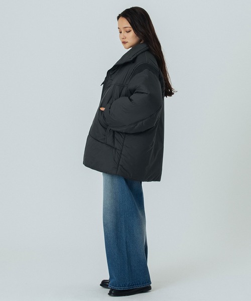 ROSE BUD(ローズバッド)の「STAND COLLAR PADDED JACKET(その他アウター・レディース・ブラック/ベージュ/ブルー・S/M)」の17枚目の写真