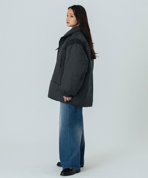 ROSE BUD(ローズバッド)の「STAND COLLAR PADDED JACKET(その他アウター・レディース・ブラック/ベージュ/ブルー・S/M)」の18枚目の写真