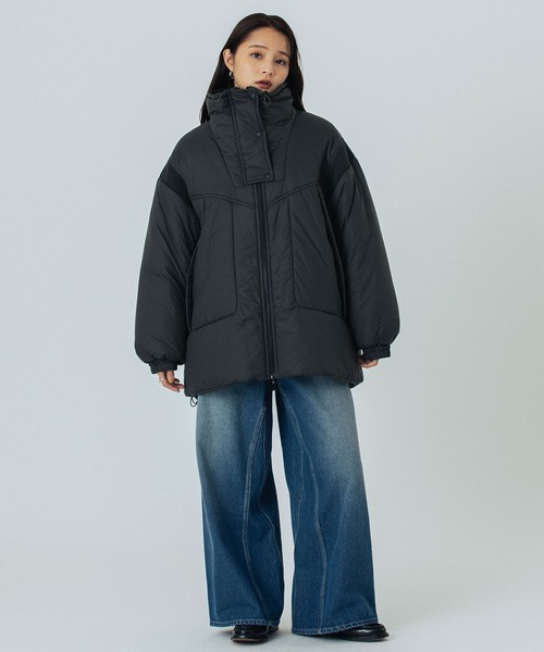 ROSE BUD(ローズバッド)の「STAND COLLAR PADDED JACKET(その他アウター・レディース・ブラック/ベージュ/ブルー・S/M)」の21枚目の写真