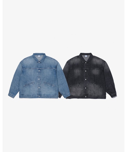 KEBOZ（ケボズ）の「DAMAGED DENIM JACKET（デニムジャケット・メンズ・ブラック/ブルー・M/L/XL）」の9枚目の写真