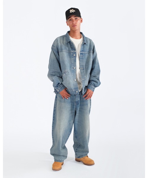 KEBOZ（ケボズ）の「DAMAGED DENIM JACKET（デニムジャケット・メンズ・ブラック/ブルー・M/L/XL）」の7枚目の写真