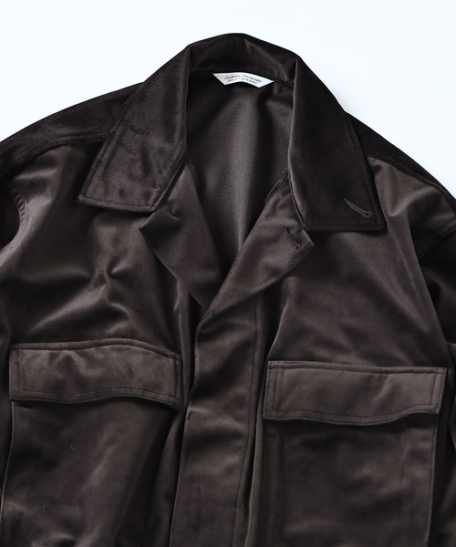 JOURNAL STANDARD（ジャーナルスタンダード）の「トリコット ベロア フェード BDU シャツジャケット（その他アウター・メンズ・グレー/カーキ/ブラック系その他・MEDIUM/LARGE）」の14枚目の写真