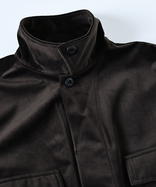 JOURNAL STANDARD（ジャーナルスタンダード）の「トリコット ベロア フェード BDU シャツジャケット（その他アウター・メンズ・グレー/カーキ/ブラック系その他・MEDIUM/LARGE）」の11枚目の写真