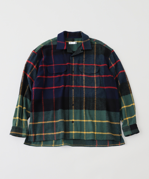 ts(s)(ティーエスエス)の「ts(s) / ティーエスエス Large Tartan Plaid Flannel BaggySh(シャツ/ブラウス・メンズ・ネイビー・3)」の1枚目の写真