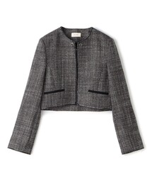 TOMORROWLAND｜トゥモローランドのノーカラージャケット（ツイード