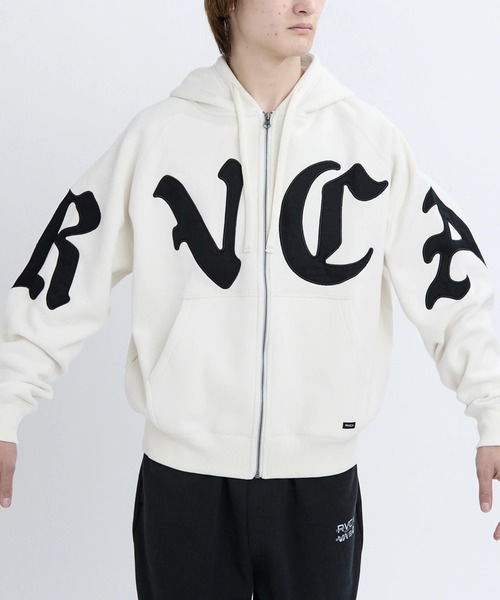 RVCA メンズ WORLD WIDE ZIP HD パーカー 【2025年秋冬モデル】/ルーカ