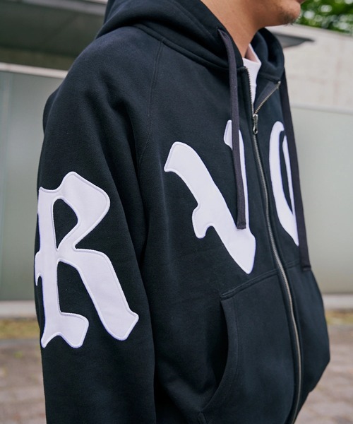 RVCA（ルーカ）の「RVCA メンズ WORLD WIDE ZIP HD パーカー 【2025年秋冬モデル】/ルーカジップアップパーカー・フーディー（パーカー・メンズ・グリーン系その他/ベージュ/ブラック/オフホワイト・X-LARGE/SMALL/LARGE/MEDIUM）」の13枚目の写真