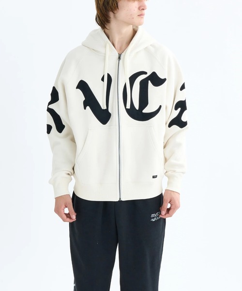 RVCA メンズ WORLD WIDE ZIP HD パーカー 【2025年秋冬モデル】/ルーカ