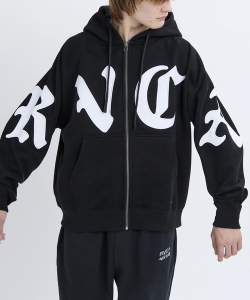 RVCA（ルーカ）の「RVCA メンズ WORLD WIDE ZIP HD パーカー 【2025年秋冬モデル】/ルーカジップアップパーカー・フーディー（パーカー・メンズ・グリーン系その他/ベージュ/ブラック/オフホワイト・X-LARGE/SMALL/LARGE/MEDIUM）」の16枚目の写真