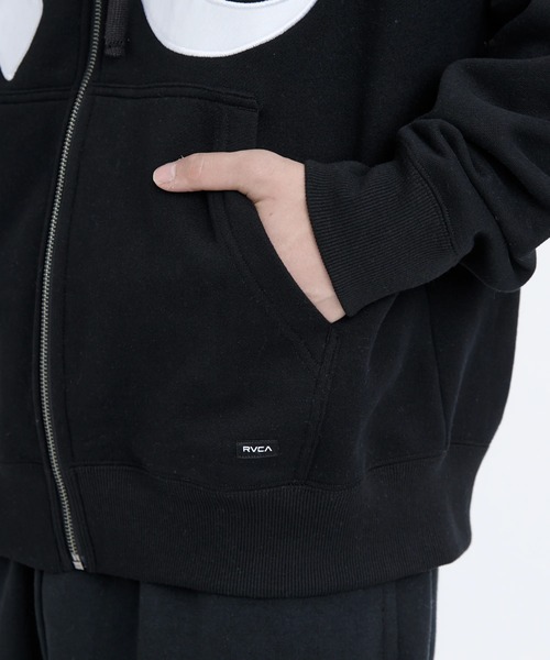 RVCA（ルーカ）の「RVCA メンズ WORLD WIDE ZIP HD パーカー 【2025年秋冬モデル】/ルーカジップアップパーカー・フーディー（パーカー・メンズ・グリーン系その他/ベージュ/ブラック/オフホワイト・X-LARGE/SMALL/LARGE/MEDIUM）」の17枚目の写真