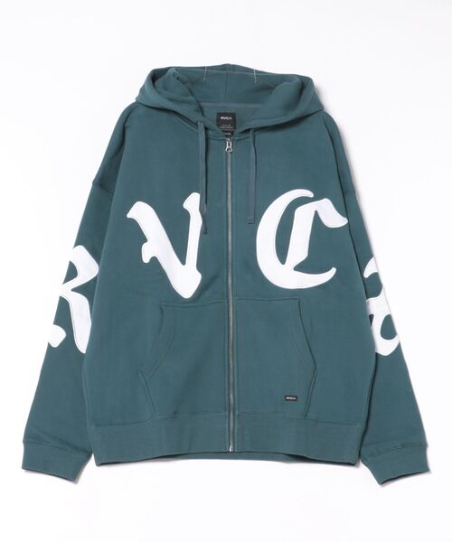 RVCA（ルーカ）の「RVCA メンズ WORLD WIDE ZIP HD パーカー 【2025年秋冬モデル】/ルーカジップアップパーカー・フーディー（パーカー・メンズ・グリーン系その他/ベージュ/ブラック/オフホワイト・X-LARGE/SMALL/LARGE/MEDIUM）」の8枚目の写真