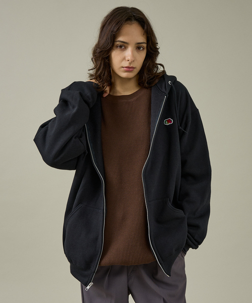 FRUIT OF THE LOOM(フルーツオブザルーム)の「【FRUIT OF THE LOOM】PRINTZIP HOODIE2/ユニセックス【WEB限定】(パーカー・メンズ・ネイビー/グレー/ブラック・M/L/XL)」の1枚目の写真