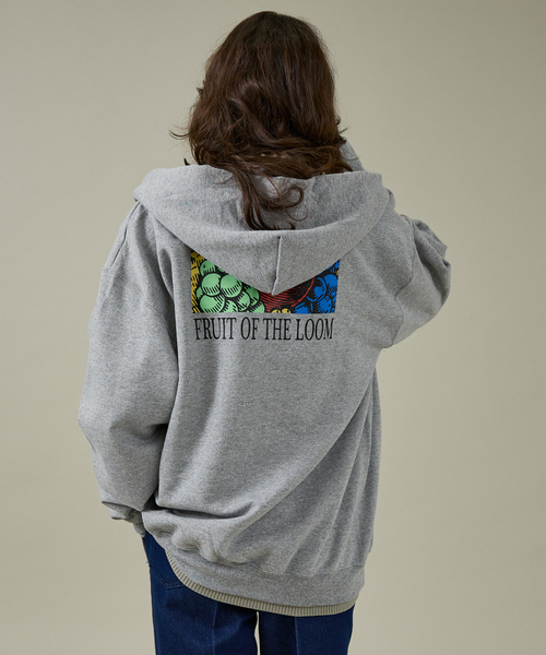 FRUIT OF THE LOOM(フルーツオブザルーム)の「【FRUIT OF THE LOOM】PRINTZIP HOODIE2/ユニセックス【WEB限定】(パーカー・メンズ・ネイビー/グレー/ブラック・M/L/XL)」の18枚目の写真