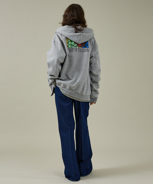 FRUIT OF THE LOOM(フルーツオブザルーム)の「【FRUIT OF THE LOOM】PRINTZIP HOODIE2/ユニセックス【WEB限定】(パーカー・メンズ・ネイビー/グレー/ブラック・M/L/XL)」の15枚目の写真