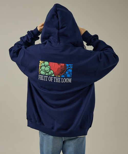 FRUIT OF THE LOOM(フルーツオブザルーム)の「【FRUIT OF THE LOOM】PRINTZIP HOODIE2/ユニセックス【WEB限定】(パーカー・メンズ・ネイビー/グレー/ブラック・M/L/XL)」の12枚目の写真