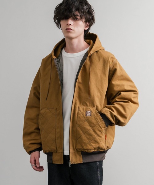 KRIFF MAYER(クリフメイヤー)の「KRIFF MAYER クリフメイヤー ヘビーデューティーフードジャケット/オーバーサイズフルジップパーカー 2525102(その他アウター・メンズ・ナチュラル/ブラック/ブラウン/カーキ/ネイビー・M/L/XL)」の3枚目の写真