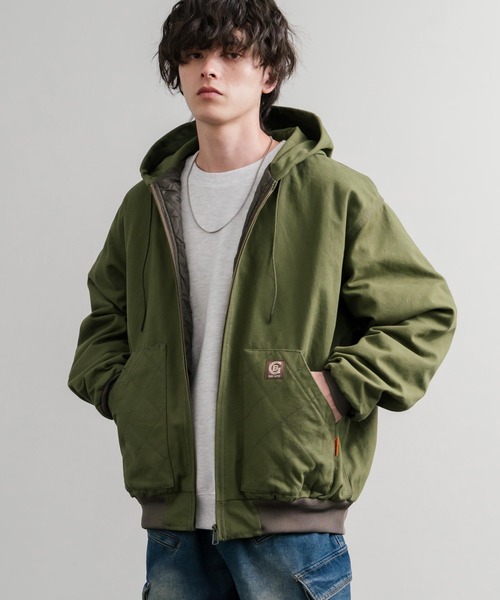 KRIFF MAYER(クリフメイヤー)の「KRIFF MAYER クリフメイヤー ヘビーデューティーフードジャケット/オーバーサイズフルジップパーカー 2525102(その他アウター・メンズ・ナチュラル/ブラック/ブラウン/カーキ/ネイビー・M/L/XL)」の5枚目の写真