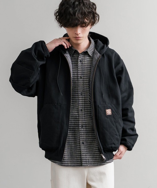 KRIFF MAYER(クリフメイヤー)の「KRIFF MAYER クリフメイヤー ヘビーデューティーフードジャケット/オーバーサイズフルジップパーカー 2525102(その他アウター・メンズ・ナチュラル/ブラック/ブラウン/カーキ/ネイビー・M/L/XL)」の2枚目の写真