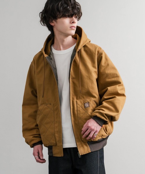 KRIFF MAYER(クリフメイヤー)の「KRIFF MAYER クリフメイヤー ヘビーデューティーフードジャケット/オーバーサイズフルジップパーカー 2525102(その他アウター・メンズ・ナチュラル/ブラック/ブラウン/カーキ/ネイビー・M/L/XL)」の18枚目の写真